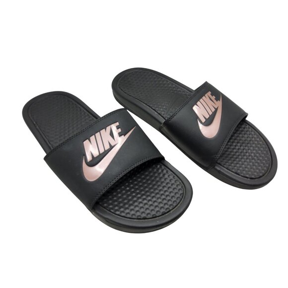 Nike Oiginals Womens Benassi Blush Color Slide On Sandals - Picture 3 of 6